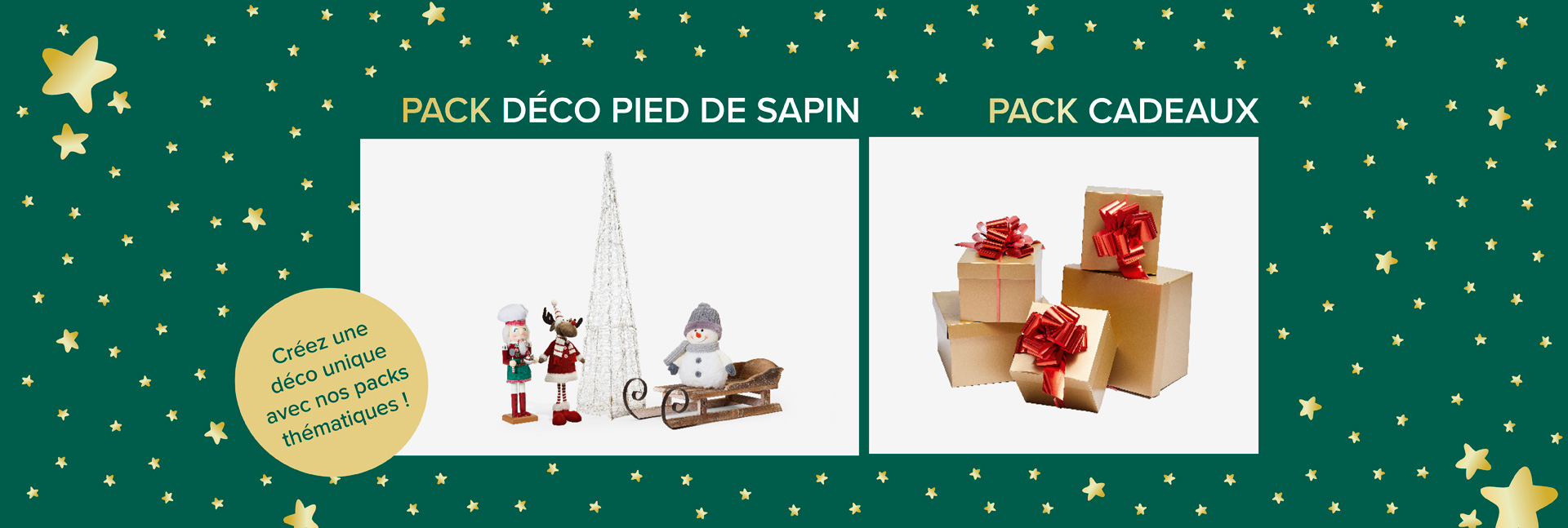 Pack déco pied de sapin